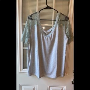 Light Green Lace Top